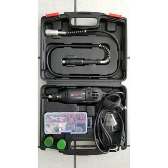 New Rotary Tool Kit with MultiPro Keyless Chuck and Flex Shaft -140pcs Accessori - Picture 1 of 2